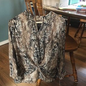I.N. San Francisco animal print Blouse